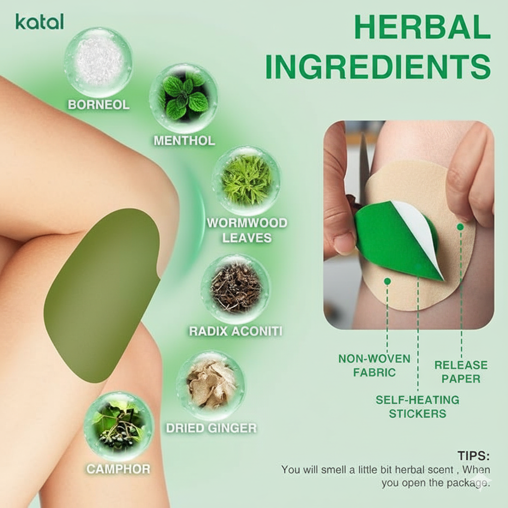 Pain Relief Knee Patches  pack of 12 ( Instant Relief)